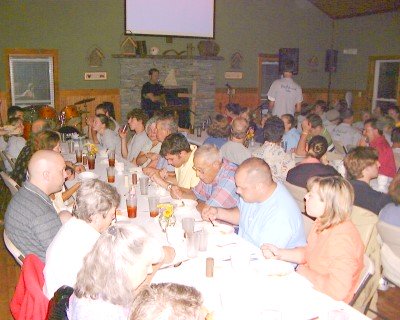 Greg addressing the crowd